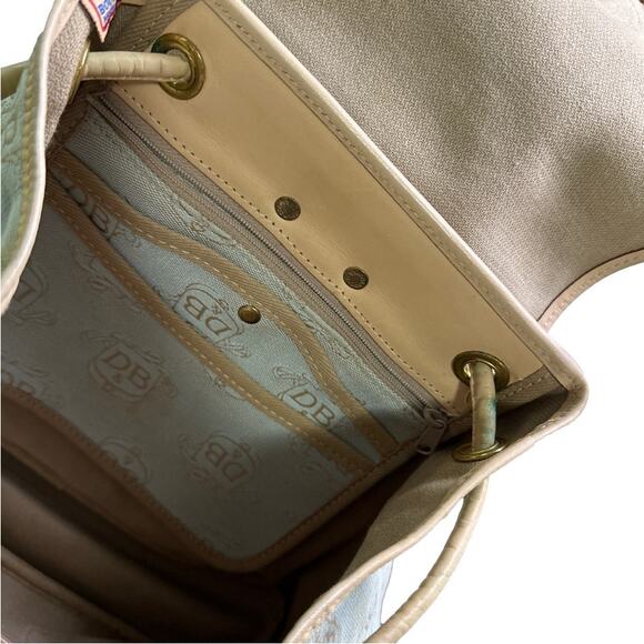 Vintage DOONEY & BOURKE Canyon Canvas and Leather Small Daypack/ Backpack - Picture 12 of 13
